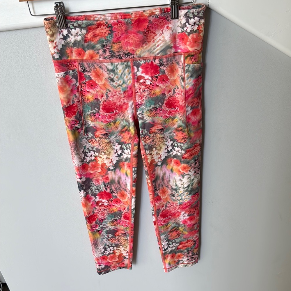 Athleta Girl floral leggings